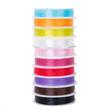 Maxbell 10 Stretchy Crystal Beading Bracelet String0.6mm +10 Waxed Cotton Cord 1mm