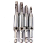 Maxbell 4pcs Self Centering Hinge Hardware Drill Bit Set 5/64'' 7/64'' 9/64''11/64'' - Aladdin Shoppers