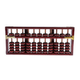 Maxbell Maxbell Mini Vintage Chinese Wooden Abacus Arithmetic 11 Digits Calculating Tool Red