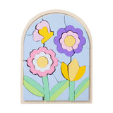 Maxbell Wooden Jigsaw Puzzles Colors and Shapes Cognition for Toddlers Children Baby Style C