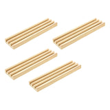 Maxbell Maxbell 4Pcs Wooden Domino Tray Decoration Educational Crafts Gifts Domino Organizer Without Pad