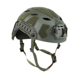 Maxbell Fast Helmet with Headset Slots Fashion Comfortable Impact Resistant Headgear Green