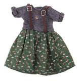6xHandmade Adorable Doll Costume Strap Floral Dress for 1/6 BJD Blythe Dolls