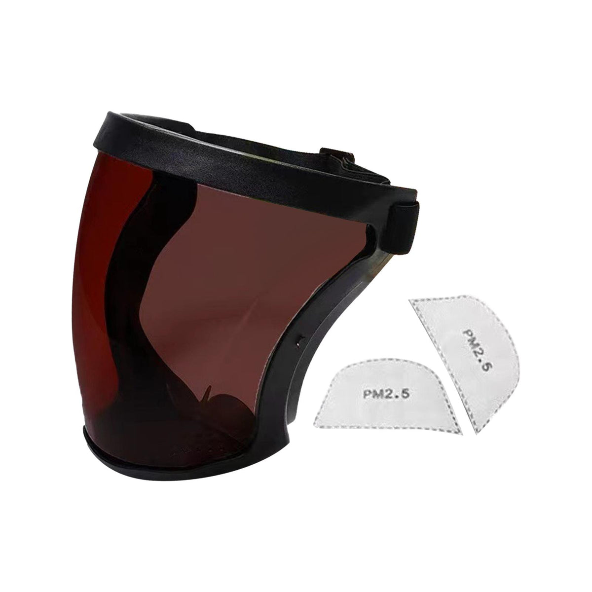 Maxbell Full Face Shield Grinding Face Shield for Cutting Construction Weeds Whacking Dark Tea