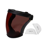 Maxbell Full Face Shield Grinding Face Shield for Cutting Construction Weeds Whacking Dark Tea