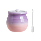 Maxbell Maxbell Kitchen Canister 680ml Multiuse Ceramic Sealed Jar for Cereal Rice Loose Tea violet