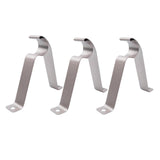 Maxbell 5xAdjustable 19-25mm Curtain Rod Brackets Window Blind Rod Holders Home Decor 22mm silver