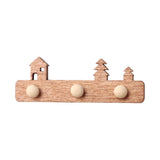 Maxbell 1/12 Dollhouse Coat Hooks DIY Scene Model Photo Props Miniature Wall Hangers Brown