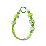 Maxbell Beaded Keychain Pendant Cute Keychain Wristlet for Women Gift Backpack Purse Green