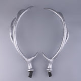 Maxbell A Pair Simulation Headwear Deer Antlers Silver for Christmas 50cm