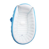 Maxbell Inflatable Baby Bathtub Baby Pool Foldable Portable Shower Basin for Newborn Blue