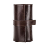 Maxbell Watch Roll up Organizer 6 Slots Business Anti Scratch Jewelry Roll Watch Bag coffee