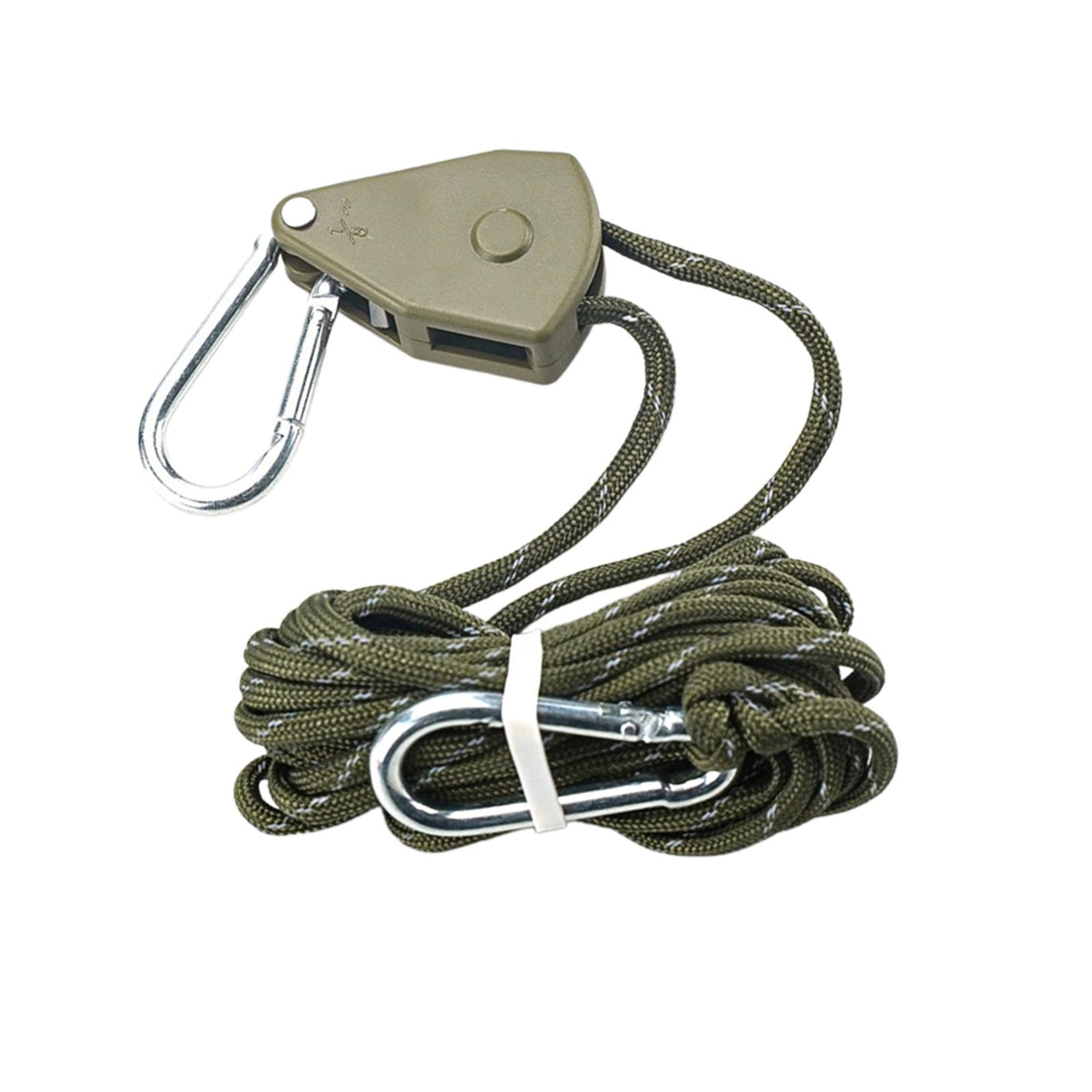 Maxbell Ratchet Pulley Rope Hanger Canopy Pulley Regulator Professional Cord Lanyard 4m Green
