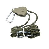 Maxbell Ratchet Pulley Rope Hanger Canopy Pulley Regulator Professional Cord Lanyard 4m Green