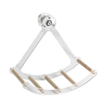 Maxbell Small Animal Quiet Running Wheel Clear Bird Toy for Hamsters Birds Cockatiel S Wood Stick