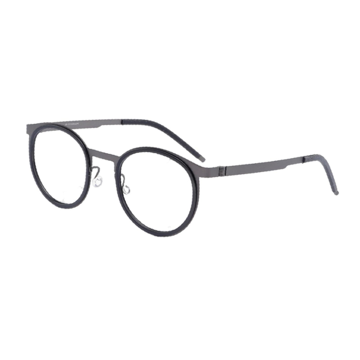 Maxbell Glasses Frame Separate Lens Rings Trendy Portable Practical Eyeglasses Frame Black
