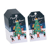 Maxbell 100Pcs Package Tags Cards Gift Tags for Celebration Xmas Tree Party Supplies Style D