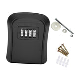 Maxbell Key Lock Box Sturdy Key Storage Box for Office Outdoor House Keys Room Cards Black