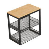 Maxbell Portable Washer Stand Rice Cooker Air Fryer Rack for Office Balcony Bathroom black