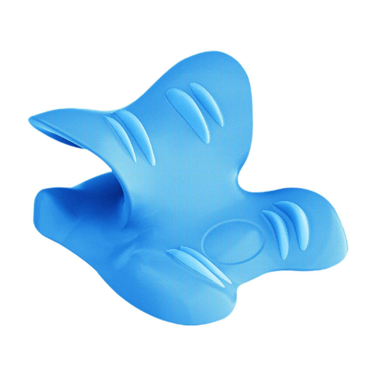Maxbell Neck Pillow Multipurpose Elastic Soft Bed Pillow for Home Apartments Bedroom Blue