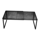 Maxbell Expandable Cabinet Storage Shelf Stand Riser Organizer Rack Black 50 to 85cm
