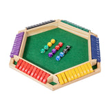 Maxbell Dice Board Game Traditional Family Bar Tabletop with Dices Home Puzzle Game Multi