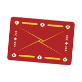 Maxbell Football Footstep Training Mat Pad Dribble Training Mat for Indoor Household Red Yellow