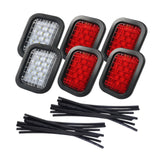 6Pcs Generic Trailer Hitch Light Kit Mount Replace Night Driving Turn Lights