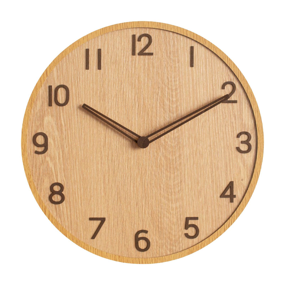 30cm Wooden Wall Clock Round modern Silent Kitchen Hotel Classroom