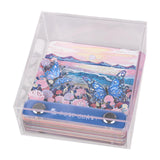 Maxbell 3D Memo Pad Romantic Gift Carving 3D Artsy Note Pad for Home Office Birthday with Acrylic box