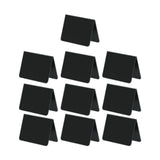 Maxbell 10Pcs Acrylic Chalkboard Signs Blank Tabletop for Bakery Retail Label Buffet Black