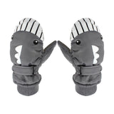 Maxbell Kids Winter Gloves Warm Thickened Gloves Snow Gloves for Skiing Snow Outdoor gray
