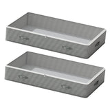 Maxbell Under Bed Storage Container 30L Closet Organizer for Quilts Pillows Clothing 2 Pieces