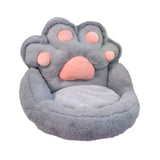 Maxbell 1 Seater Sofa Furniture Cat Claw Shaped Soft for Office Living Room Fireside Gray