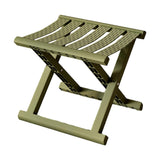 Maxbell Plastic Foldable Camping Stool for Barbecue 9.4x11.8x9.4inch Multifunctional Dark Green