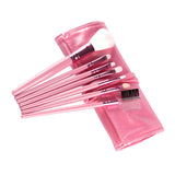 Maxbell Maxbell 7Pcs Professional Eye MakeupBrush Set W/Pouch For Eye Shader Eyeliner Pink