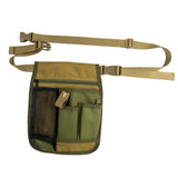 Maxbell Tools Waist Bag with Multi Pockets Carpentry Multipurpose Gardening Tool Bag Green
