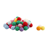 Maxbell 100Pcs Wool   Balls Hand ed Round Colourful for Craft Home Decor