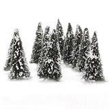 Maxbell 8xLots 10 1/150 Scenery Cedar Trees Miniatures Set for Parking Scenery Accs