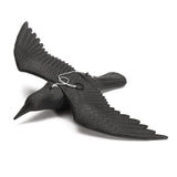 Maxbell 2pcs Realistic Flying Hunting Black Crow Decoy Garden Scarer Scarecrow