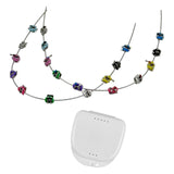 Maxbell Temporary Tooth Decoration with Metal Wires Fashionable Brace Chain Colorful