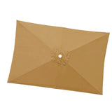 Maxbell Umbrella Replacement Canopy 200cmx300cm Waterproof for Outdoor Use Home Deck Khaki