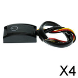 Maxbell 4xDC12V 200mA 2.4W Car Auto Vehicle On/Off Push Button Switch for Universal