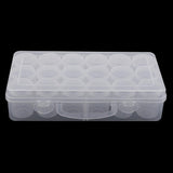 Maxbell 18pieces Storage Box Screw Lid Clear Containers for Beads Crafts Findings Small Items Keeping Supply 55x35mm packed in portable box - Aladdin Shoppers