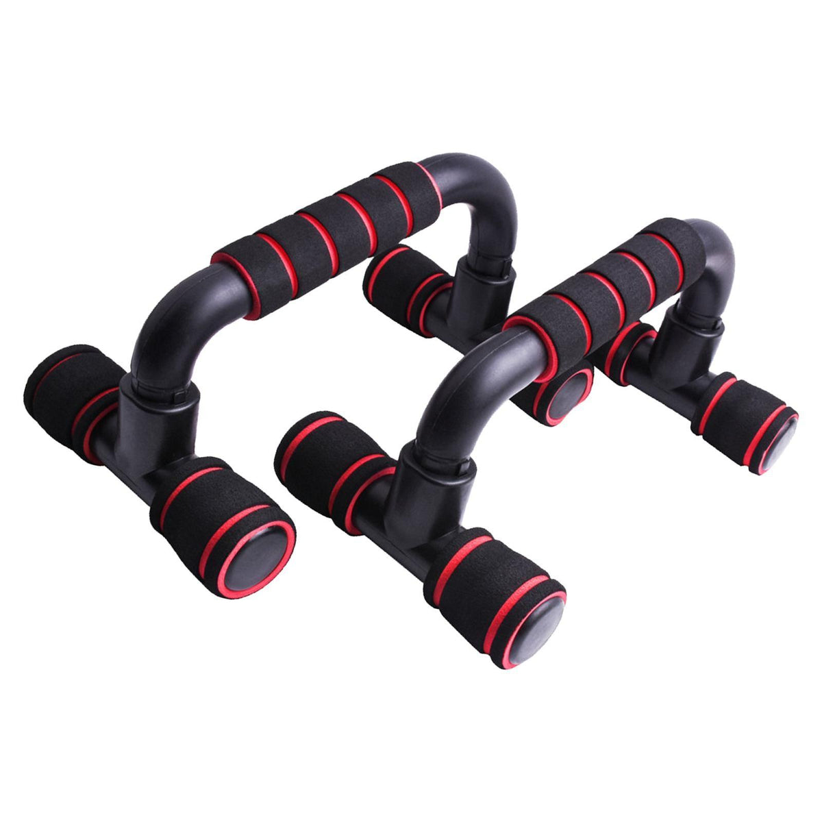Maxbell Maxbell Push up Bars Non-Slip for Floor Exercise Equipment for Women Red Black