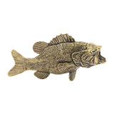Maxbell Brass Fish Figurine Tea Pet Antique Fish Decor for Desktop Living Room Table