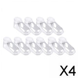 Maxbell 4x10Pcs Transparent Baby Shoe Stretcher Professional for Socks Store 12cm