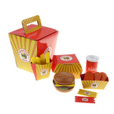 Maxbell Fast Food Durable Pretend Playset Food Hamburger French Fries Variety Toys Gift for Kid Toddlers - Aladdin Shoppers