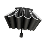 Maxbell Folding Umbrella Windproof Lightweight Personal Umbrellas Sun Rain Umbrellas Black