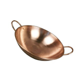 Maxbell Pure Copper Pot without Lid Beautiful Shape Fry Pan Stew Pan Copper Cookware 30cm